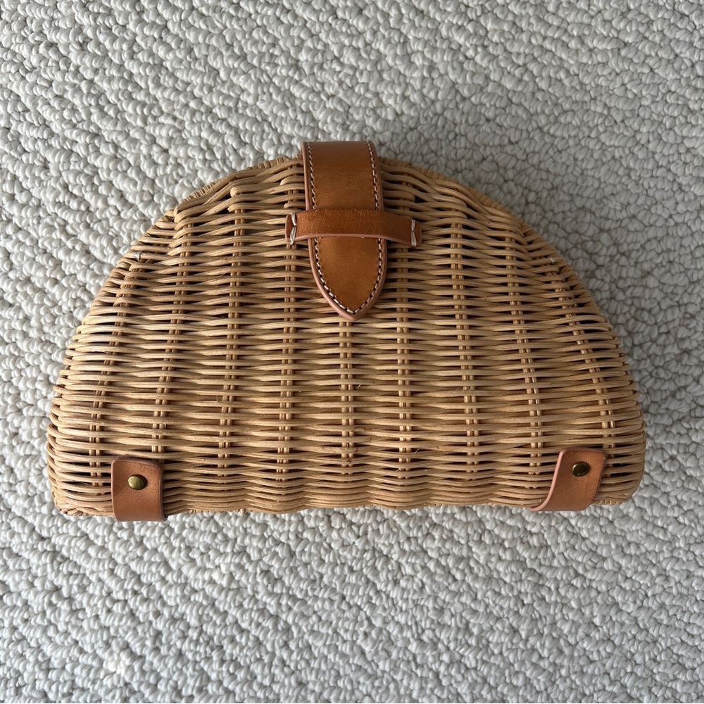 J.Crew Tan Woven Clutch